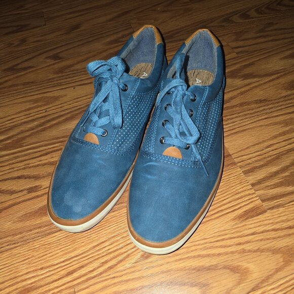 Mens Aldo boat shoes casual size 9.5 blue - Picture 1 of 5